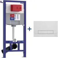 Инсталляция для унитаза Lemark Peneda Expert Bit 9812111 с кнопкой смыва, хром