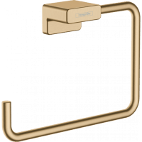Кольцевой держатель полотенец hansgrohe AddStoris 41754140 шлифованная бронза