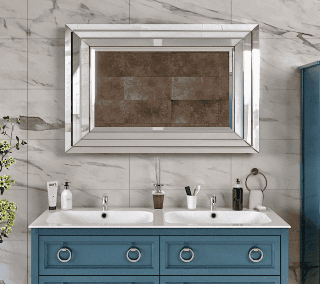 Тумба с двумя раковинами Bagno Piu Vintage 140 матовый океан