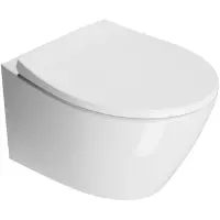 Унитаз подвесной GSI Modo 981611 безободковый, торнадо, белый глянец