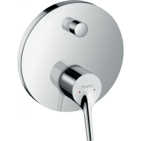 Смеситель для ванны hansgrohe Talis S СМ 72406000 со встроенной защитной комбинацией хром