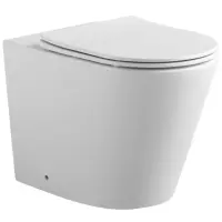 Приставной безободковый унитаз с сиденьем микролифт Aquatek Вега AQ1906-00