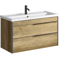 Тумба под раковину Aqwella Fargo 100 FRG0110DB дуб балтийский