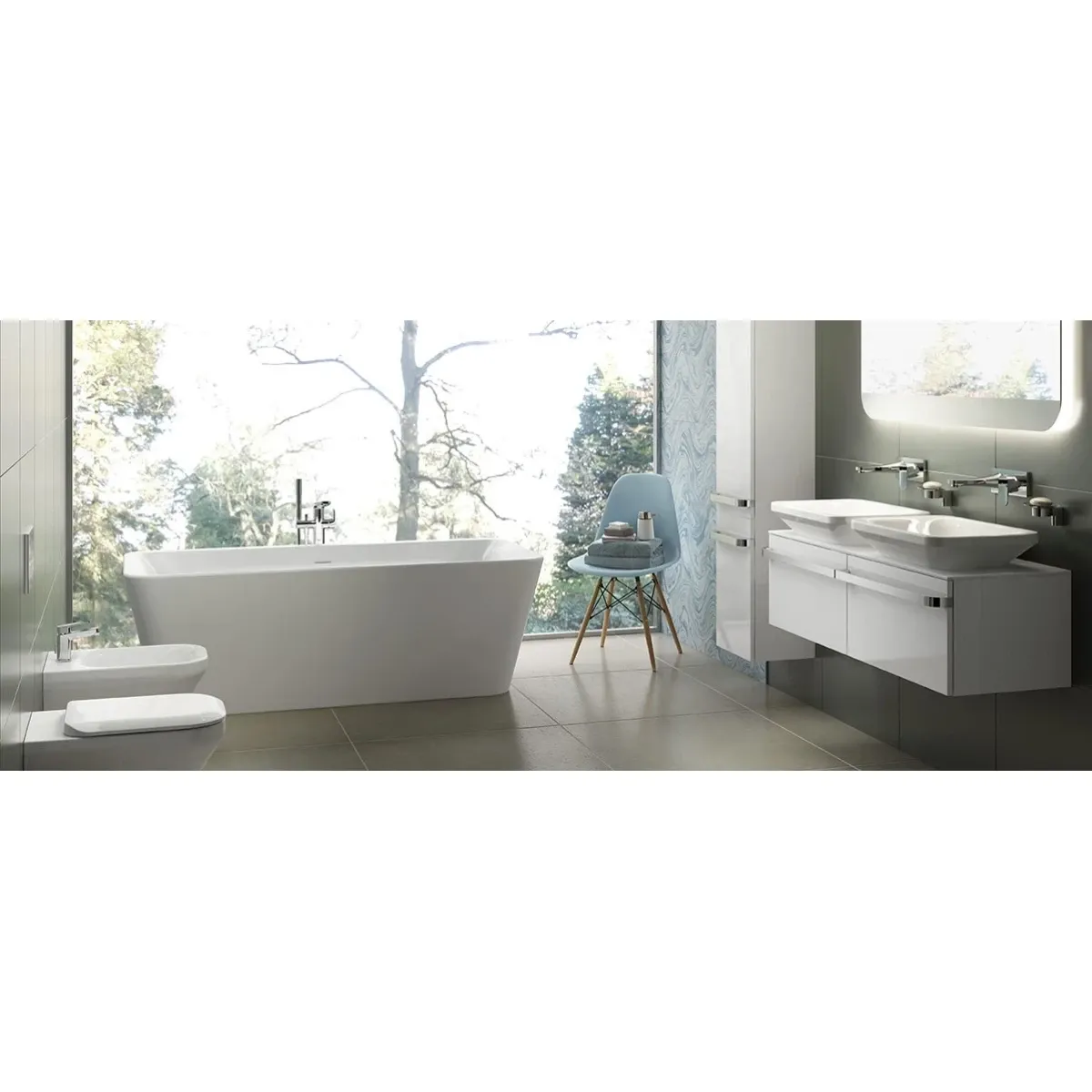 Акриловая ванна Ideal Standard Tonic II E398101 180x80 см, отдельностоящая, белый
