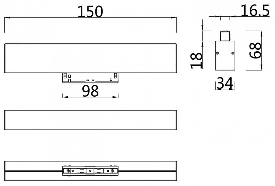 Накладной светильник Maytoni Technical Basis TR012-2-7W3K-W