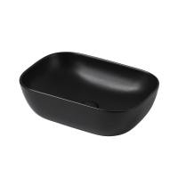 Раковина накладная Abber Rechteck 46 AC2200MB черная матовая