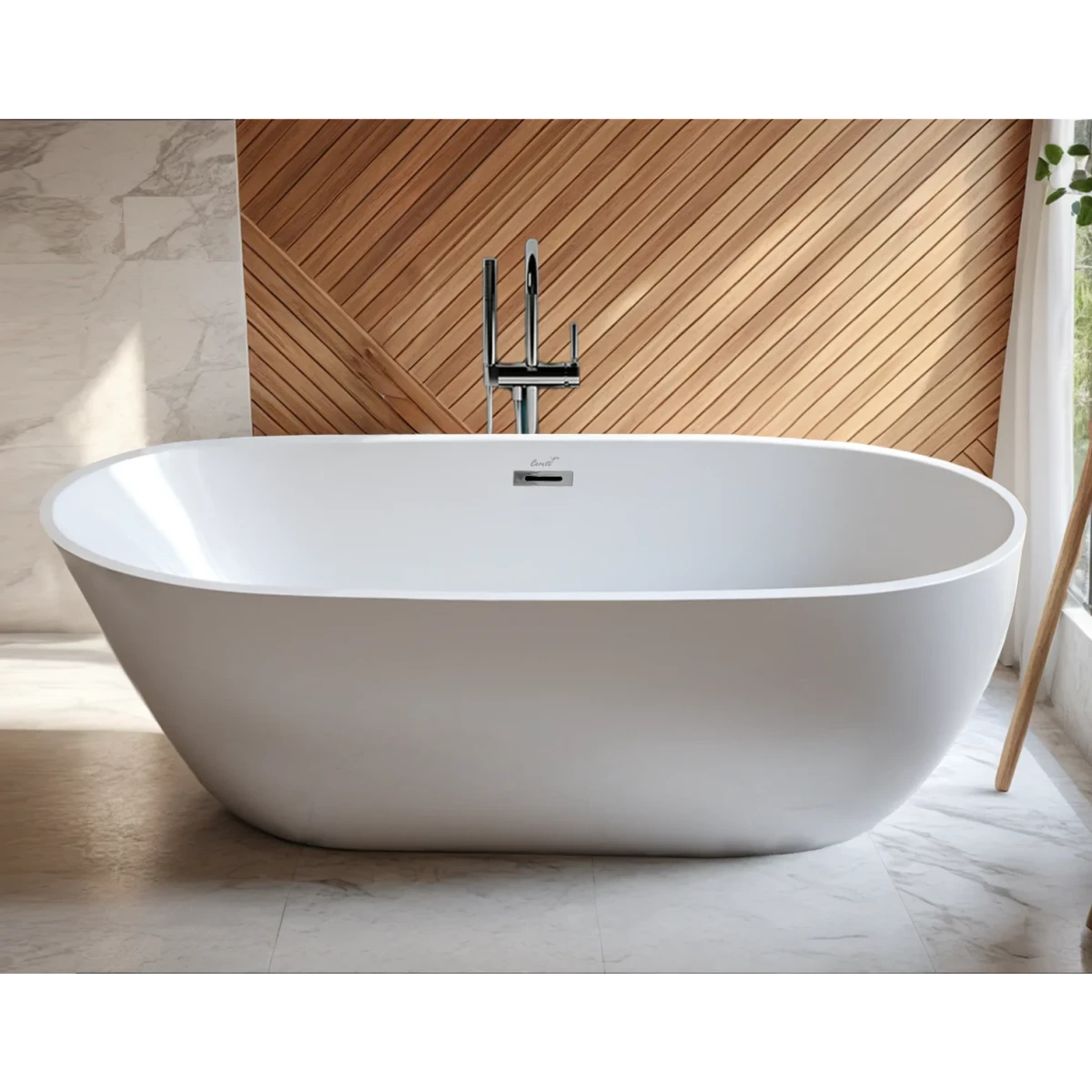 Акриловая ванна Ceruttispa Mimi CT10504 170x80 см, отдельностоящая, белый матовый