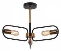 Люстра на штанге ILLUMICO  IL8253-3COU-79 BK GD