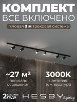 Комплект трековый Hesby Lighting Skylite №3 HSBL_kompl_S003_NI2B3K