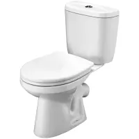 Унитаз-компакт Santek Анимо 1.WH30.2.137 косой выпуск, с сиденьем микролифт, белый