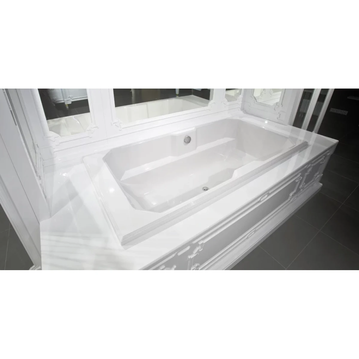 Ванна из литьевого мрамора Belux Кастилия 4810924271150 188,5x89,5 см, белый