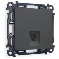 Розетка Ethernet RJ-45 и со шторками, без рамки Ambrella Volt ALFA MA912005