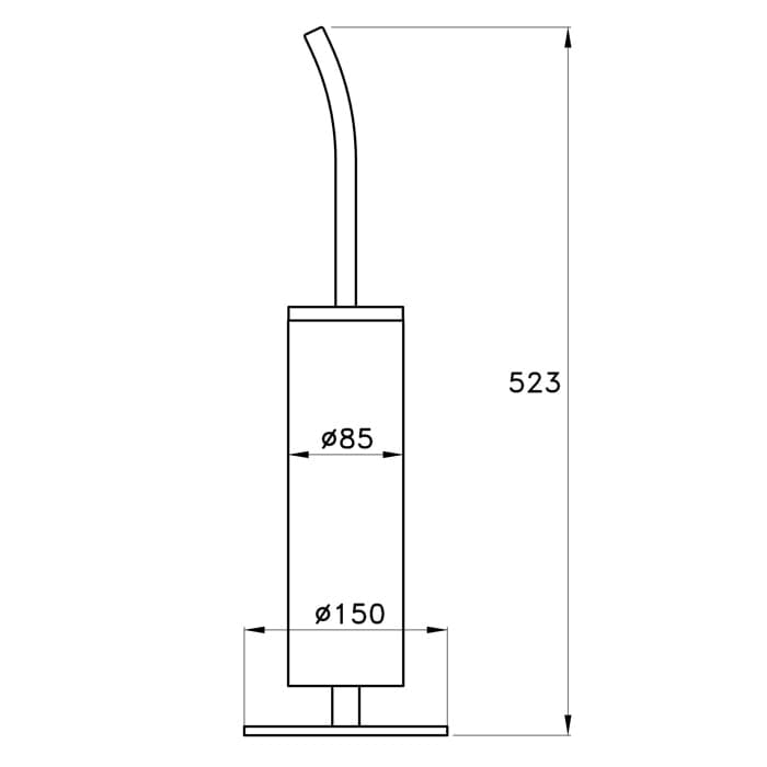 Ершик для унитаза Stella Bamboo BT 10018 CR00