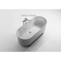 Ванна из литьевого мрамора Astra-Form Аквариус Solid Surface 01010073 170x75 см, отдельностоящая, белый матовый