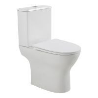 Унитаз-компакт безободковый с сиденьем BelBagno LOUNGE BB045CPR/SC