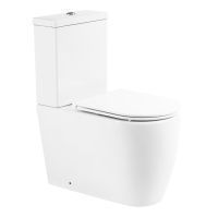 Унитаз-компакт безободковый BelBagno MARINO BB105CPR с сиденьем BB870SC