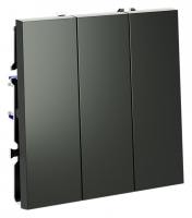 Выключатель трехклавишный без рамки Voltum S70 VLS030106