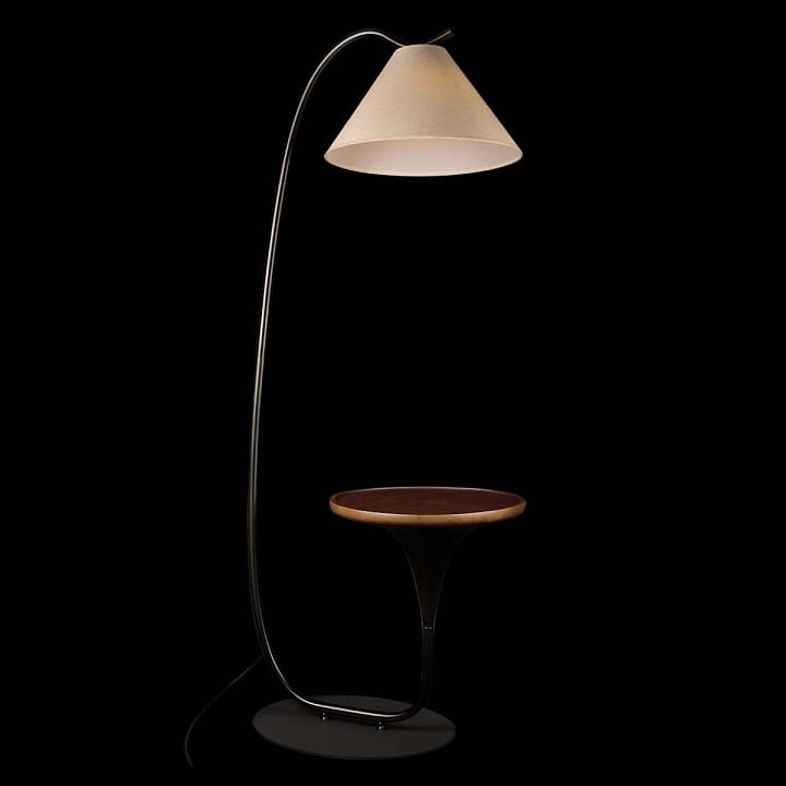 Стол журнальный с торшером Loft it Charlotte 10568F Black
