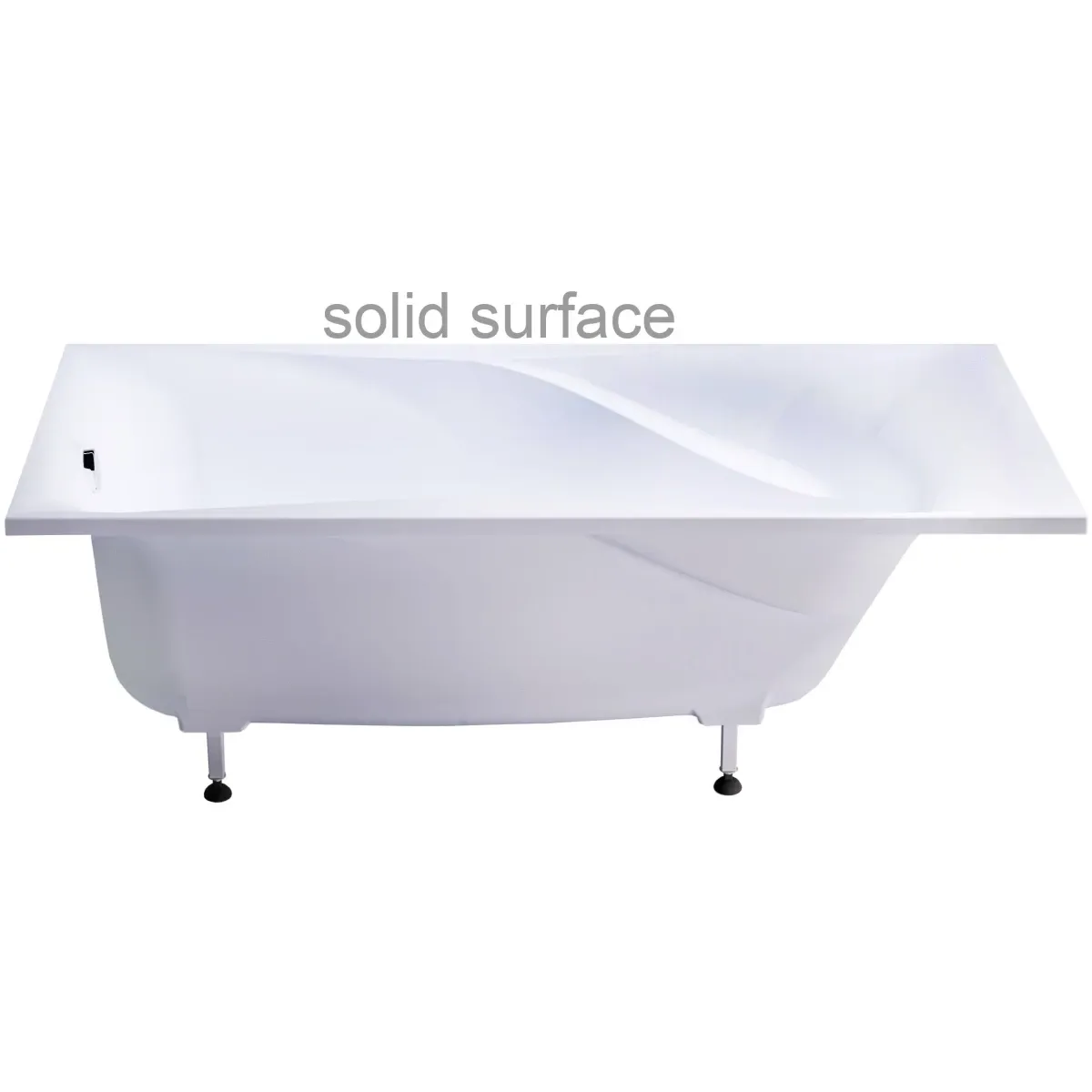 Ванна из литьевого мрамора Astra-Form Вега Люкс Solid Surface 01010069 170x80 см, белый матовый