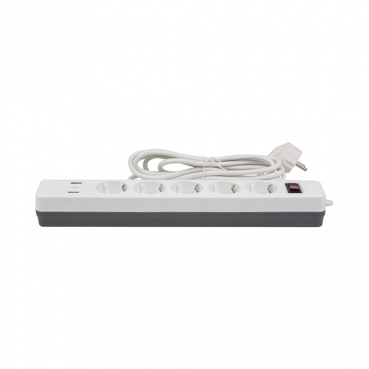 Сетевой фильтр Uniel S-GSR5-3 U2C1 WHITE/GREY UL-00012109