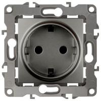 Розетка с заземлением, без рамки Эра Эра 12 12-2001-12