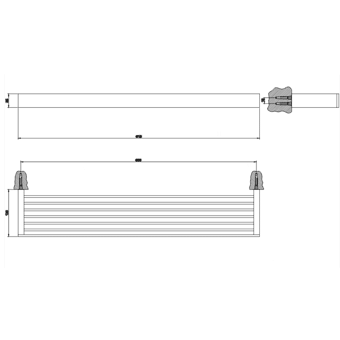 Полочка Gessi Rettangolo 60 см 20949#031