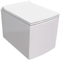 Унитаз подвесной Grossman GR-4460S безободковый, с сиденьем микролифт, белый