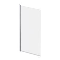 Шторка на борт ванны AM.PM Gem W90BS-D080-140CT 80х140 поворотная хром стекло прозрачное