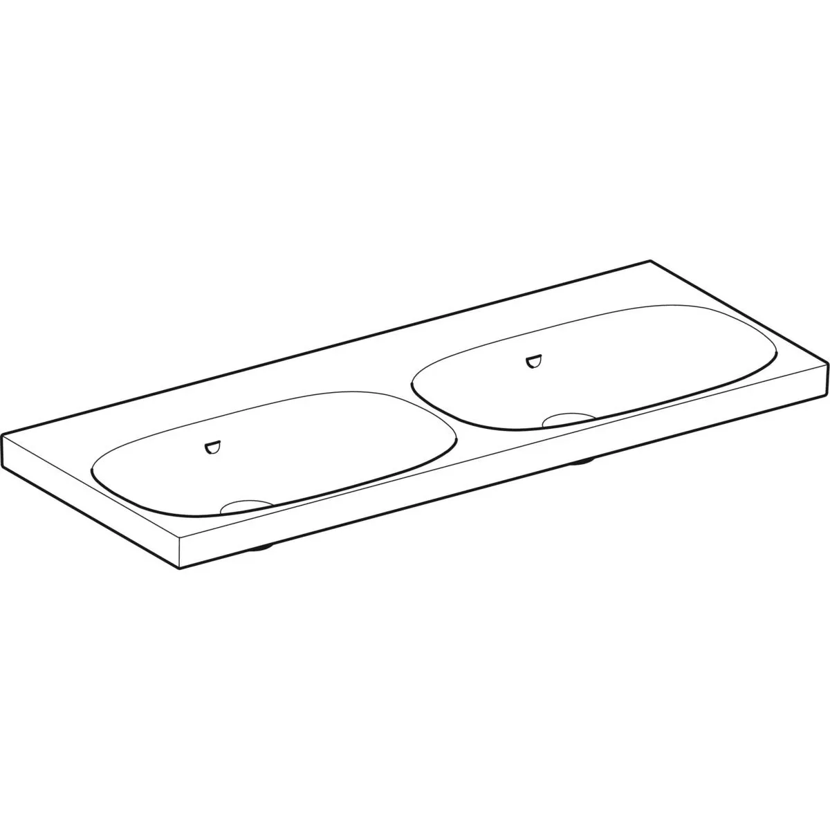 Раковина 120x48,2 см Geberit Acanto 500.628.01.2