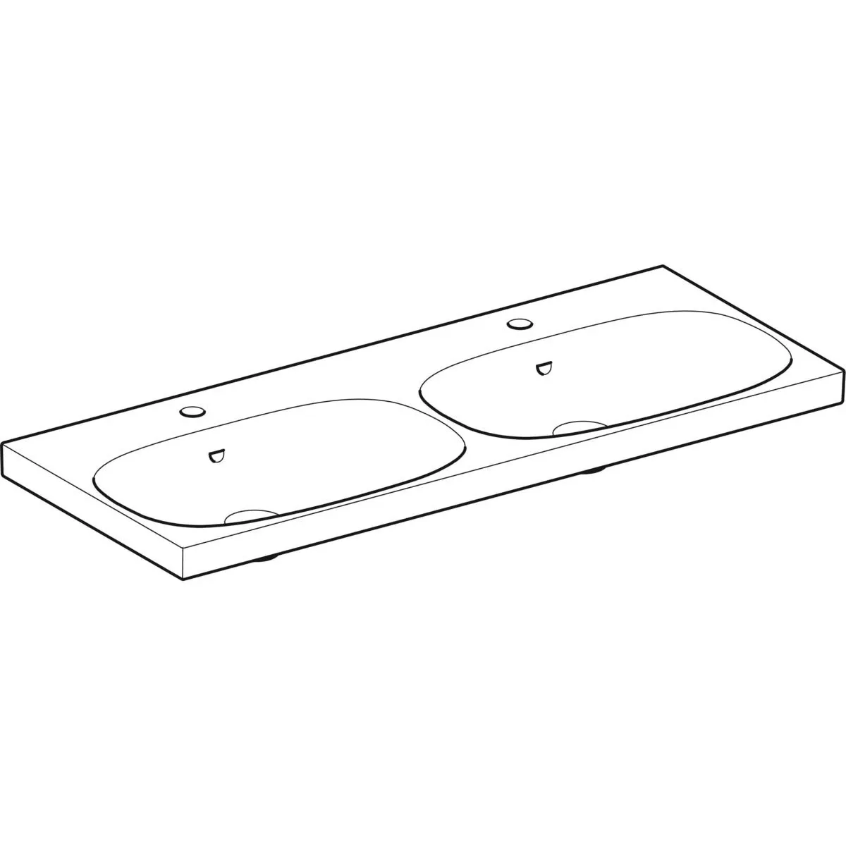 Раковина 120x48,2 см Geberit Acanto 500.627.01.2