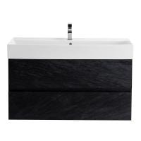 Тумба под раковину Cezares Molvenio 46 80 MOLVENO 46-80-2C-SO-NR черная матовая