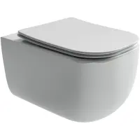 Унитаз подвесной Ceramica Nova Noel CN3013 безободковый, с сиденьем микролифт, белый