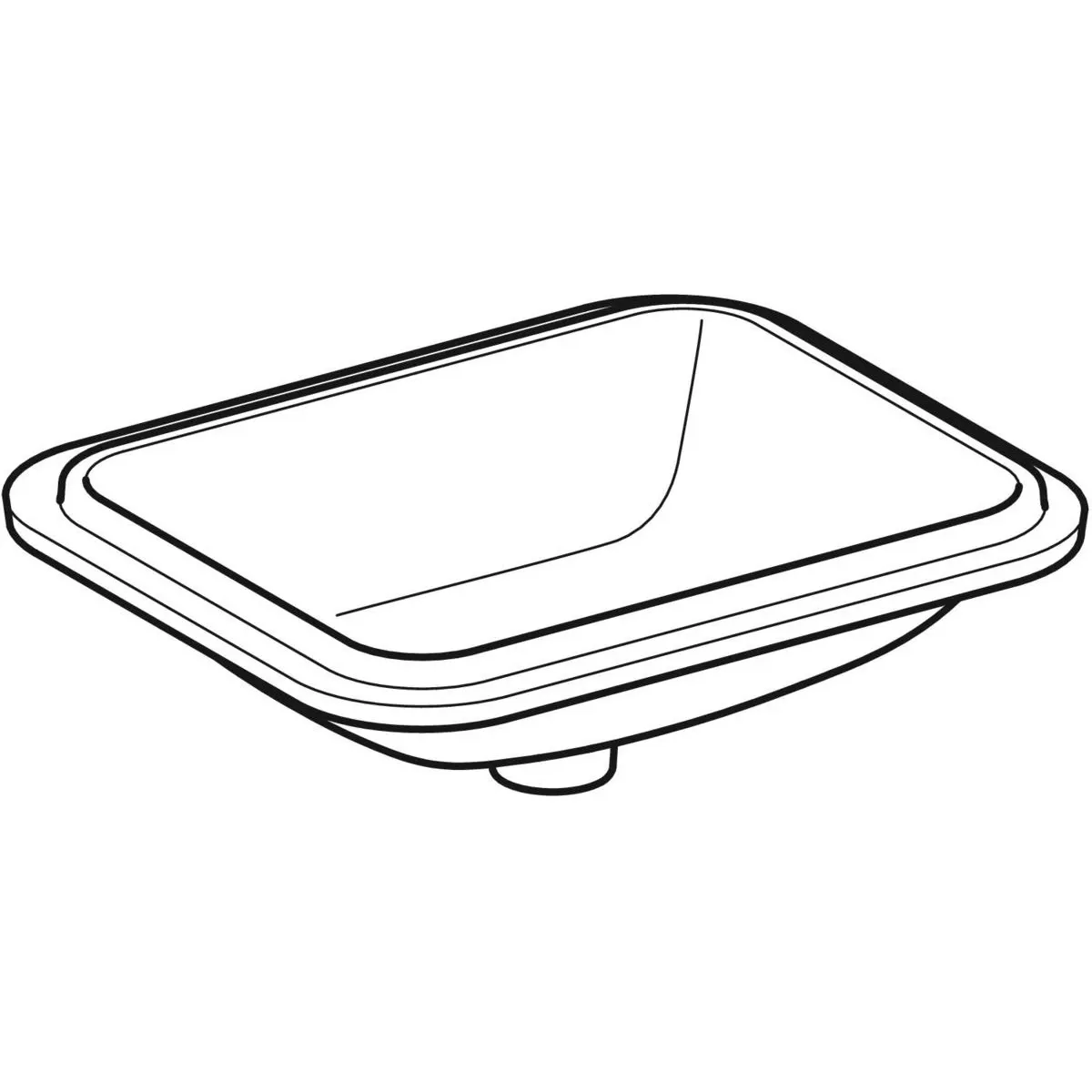 Раковина 53x44 см Geberit VariForm 500.762.01.2