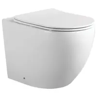 Приставной безободковый унитаз с сиденьем микролифт Aquatek Европа AQ1902-00