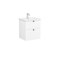 Тумба с раковиной Vitra Root Groove 60 см 69415 матовый белый