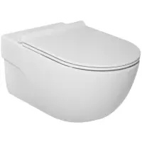 Унитаз подвесной Roca Meridian A34H240000 безободковый, с сиденьем микролифт, белый