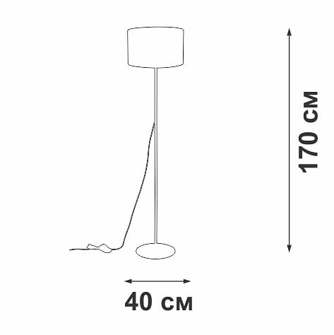Торшер Vitaluce V2729 V2729-0/1P