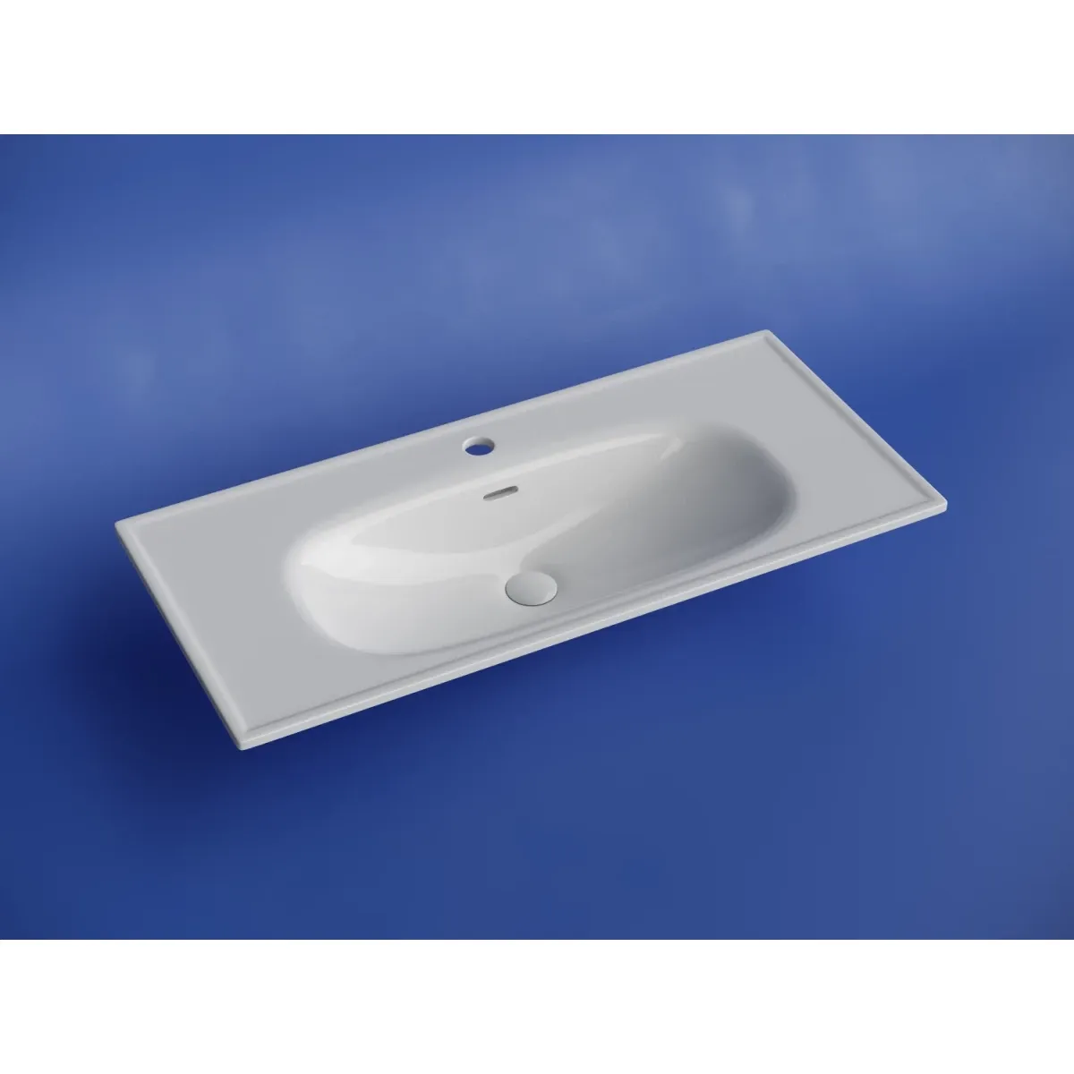 Раковина Ceramica Nova Sabo CN13003 100,5x46 см, накладная, белый