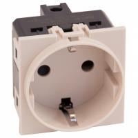 Розетка с заземлением и со шторкой, без рамки MEITON  AM4141
