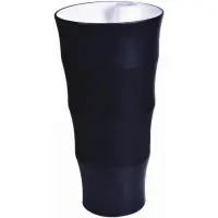 Раковина CeramaLux G-308B 42x42 см, напольная, черный/белый