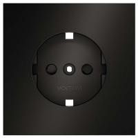 Накладка для розетки с заземлением и со шторками Voltum S70 METAL VLSM000712