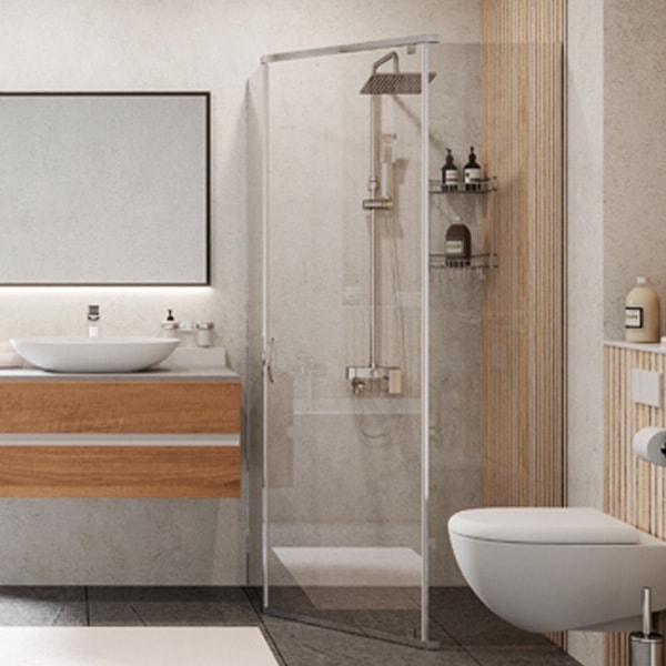 Душевой уголок WasserKRAFT Leine 35P11 90х90 хром