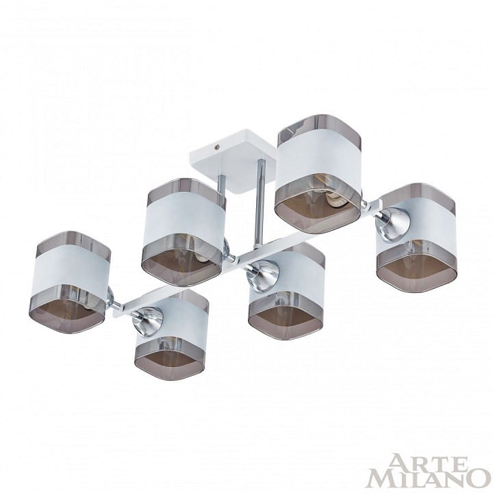 Потолочная люстра Arte Milano AMALFI-329809 329809/6 WH+CR