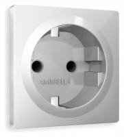 Накладка для розетки с заземлением и со шторками Ambrella Volt ALFA AP4070