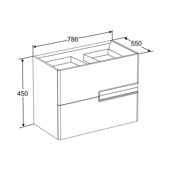 Тумба под раковину Roca Vn Ice Edition 80 ZRU9302731