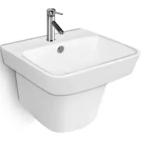 Раковина CeramaLux NB164 50,5x46,5 см, подвесная, белый