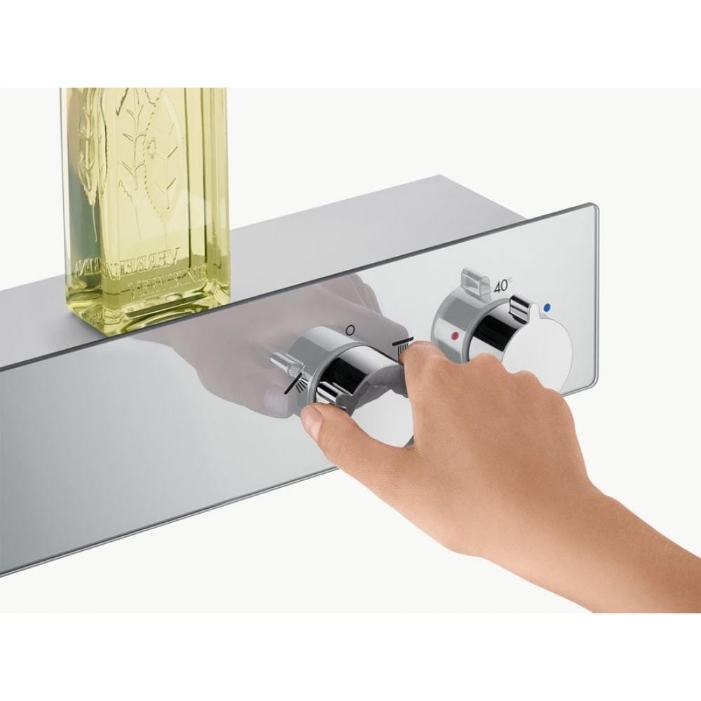 Смеситель для душа с термостатом hansgrohe ShowerTablet 600 13108000 на 2 потребителя хром