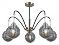 Люстра на штанге ILLUMICO  IL0433-5PSQ-79 BK AB