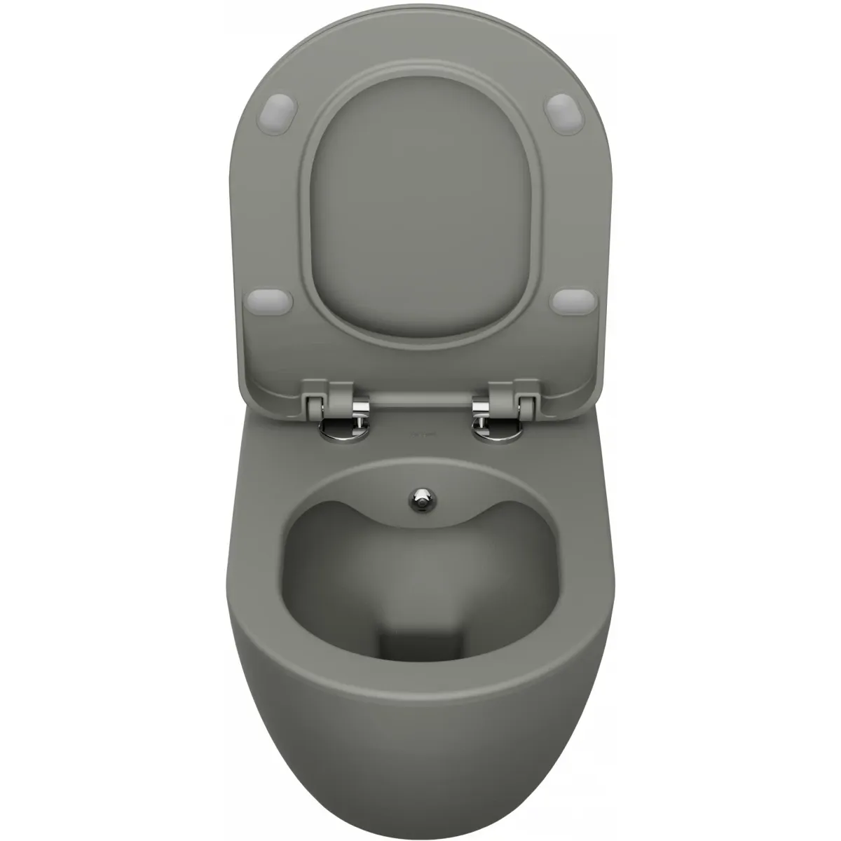 Унитаз подвесной Creavit Free FE322-00CG00E-0000 безободковый, с функцией биде, светло-серый матовый
