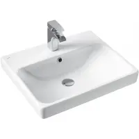 Раковина Акватон Адриана 1WH501867 50x45,5 см, накладная, подвесная, белый